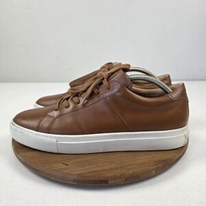GREATS Shoes Mens Size 11 Brown Leather Low Top Casual Sneakers Made In Italy